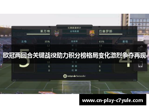 欧冠两回合关键战役助力积分榜格局变化激烈争夺再现